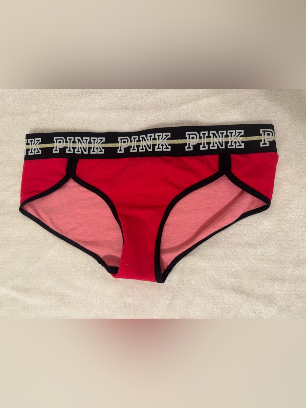 Victoria’s Secret PINK Hipster SZ S GOOD CONDITION RED!